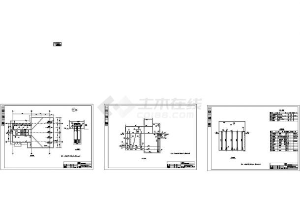 广东某污水处理厂全套给排水CAD图纸-图一