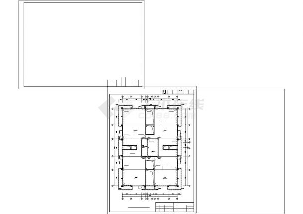 二类高层商住楼防雷CAD方案图纸-图二