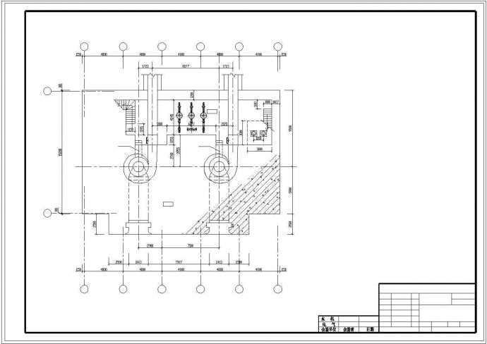 某地一级水电站全套cad设计施工图纸_图1