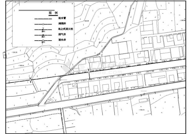 [四川]社区新村建设给水工程施工图设计cad图纸-图一