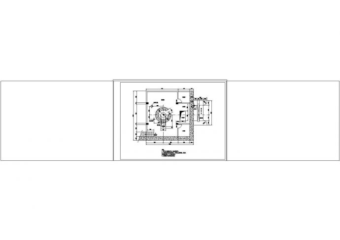 厂房设计_某小型水力发电站厂房cad设计施工图纸_图1