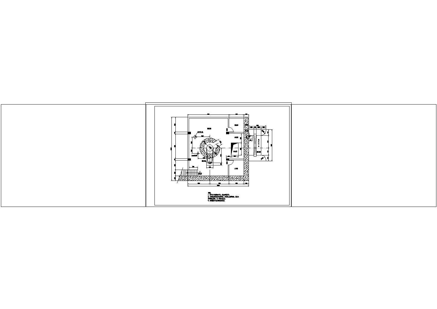 厂房设计_某小型水力发电站厂房cad设计施工图纸