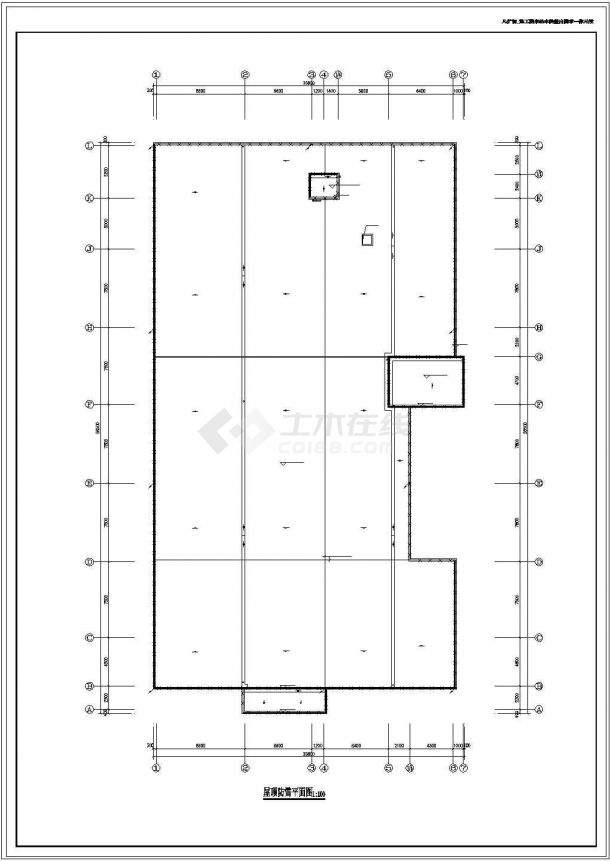 某小区内部菜市场整套电气cad设计施工图纸-图一