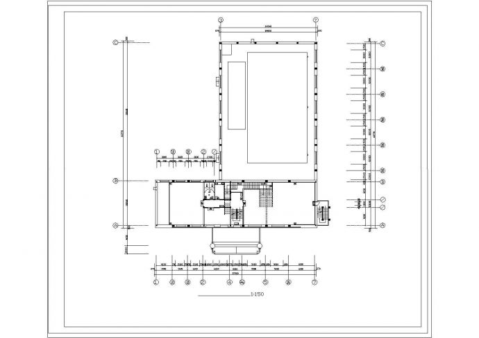 北方某中型游泳馆内电气设计cad施工图纸_图1