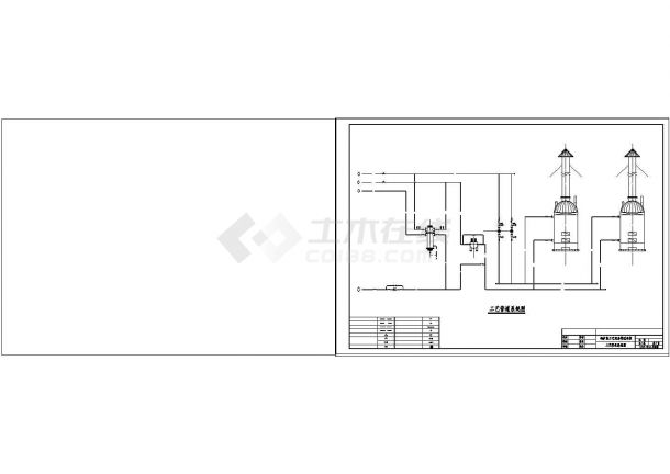 常用压锅炉房采暖设计cad方案图纸-图二