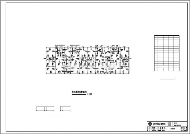 金华市某小区12层框架结构住宅楼全套结构设计CAD图纸-图二