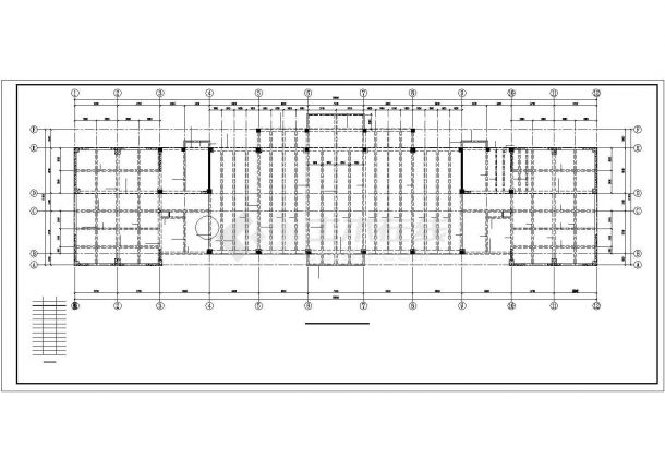 高层带剪力墙住宅楼结构设计cad施工图纸-图二