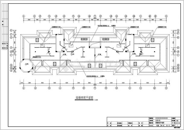 某六层框架剪力墙结构住宅楼配电设计cad全套电气施工图（含设计说明，含弱电设计）-图一