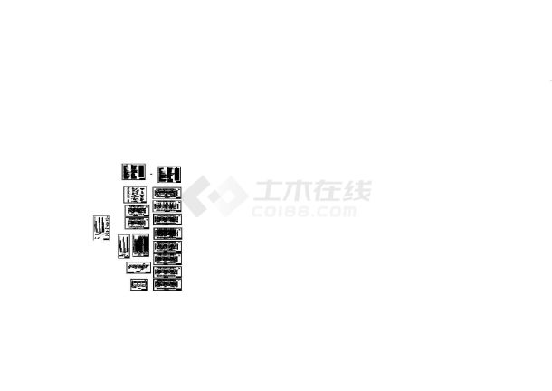 某公寓建筑全套给排水施工设计cad图-图一