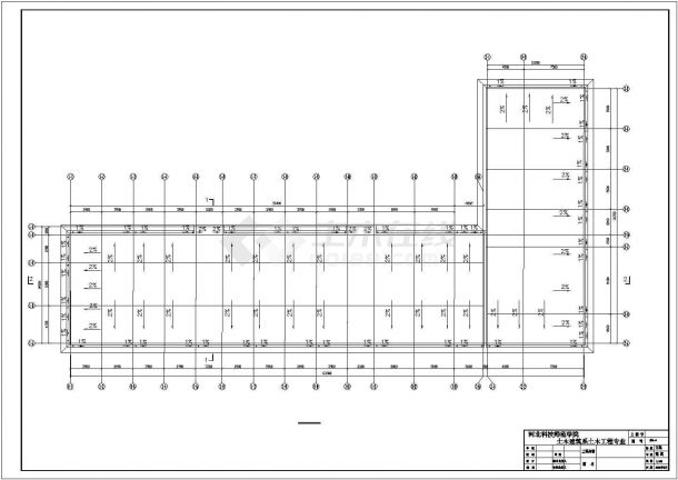 某中型4层框架结构商务宾馆全套建筑设计CAD图纸-图一