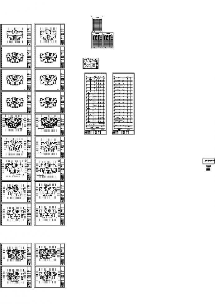 2栋33层商住楼给排水施工图纸（27张图纸，cad)_图1