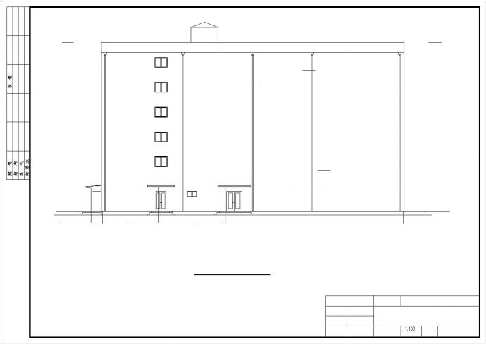 某6层框架结构连锁假日酒店全套建筑设计CAD图纸_图1