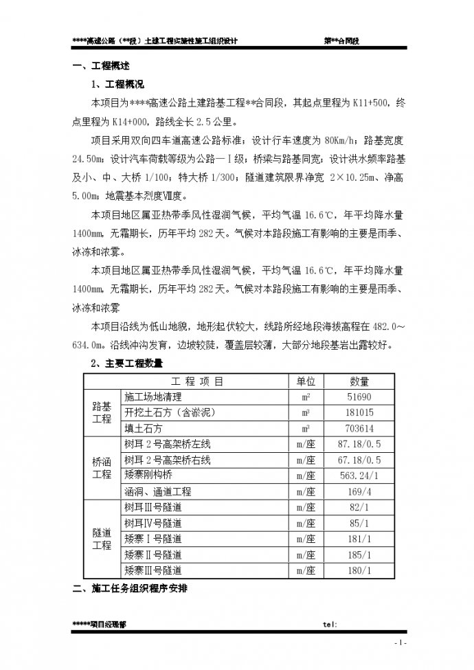 川藏公路某路段土建工程实施性施工组织设计方案_图1