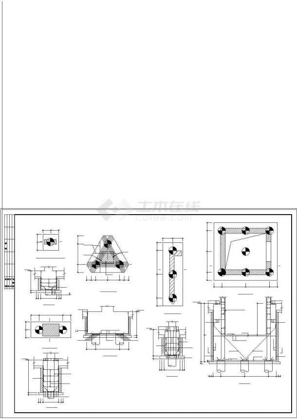 现代高层住宅楼框剪结构cad设计工程施工图-图二