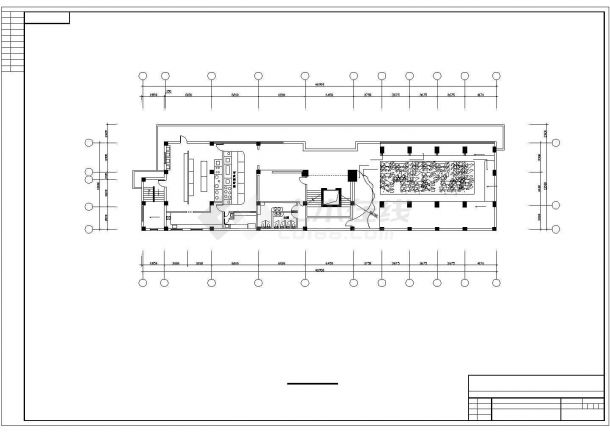 北京市西单地区某1200平米高档酒店全套装修CAD设计图纸-图一