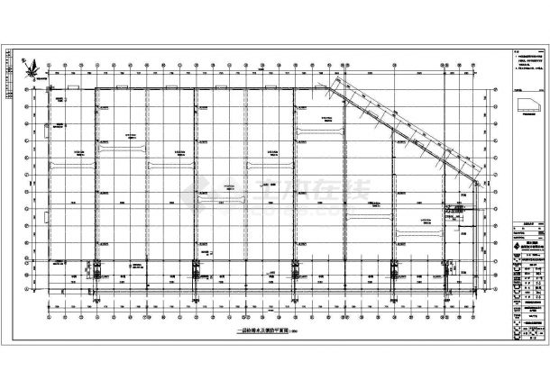 某地1、3、4号车间给排水施工图-图一