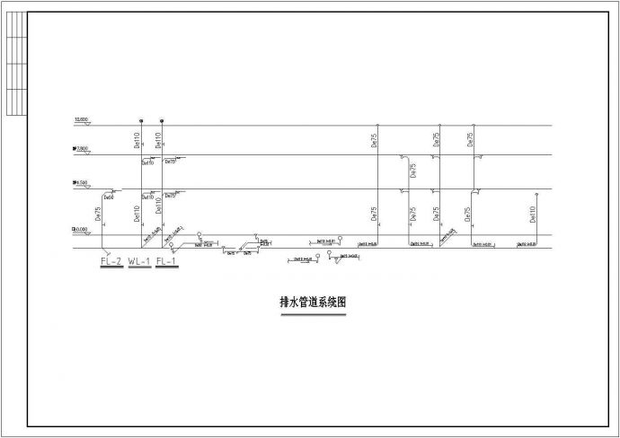 长13.6米 宽11.8米 3层445.1平米别墅给排水设计图_图1