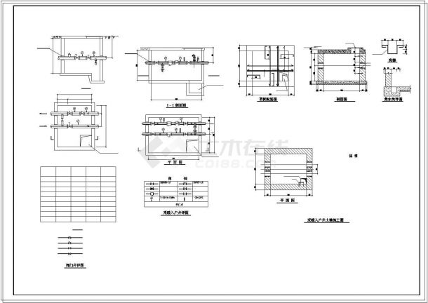 某大型住宅社区热力管网cad施工图-图一