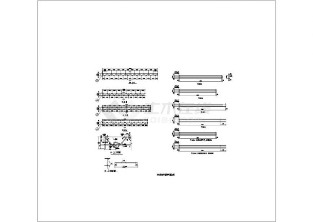 2-15m的空间桁架式檩条图非常标准CAD图纸设计-图一