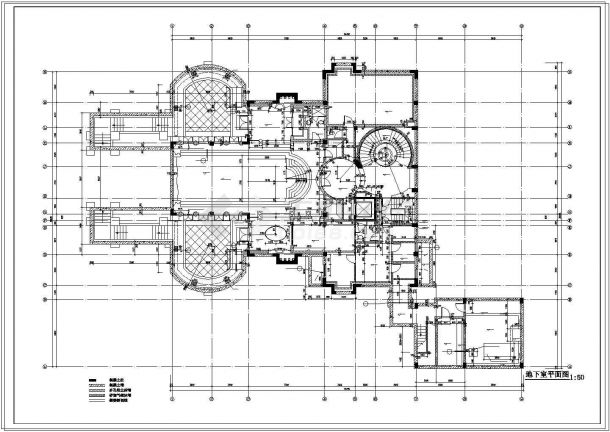 意大利风格整套独立别墅建筑cad施工设计图纸-图一