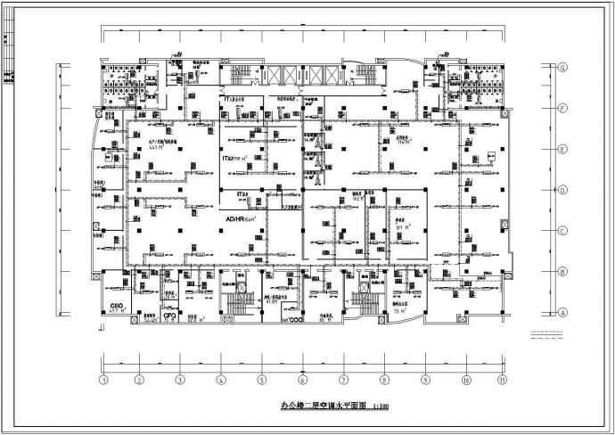 办公楼设计_某办公楼整套空调设计cad施工方案图纸_图1