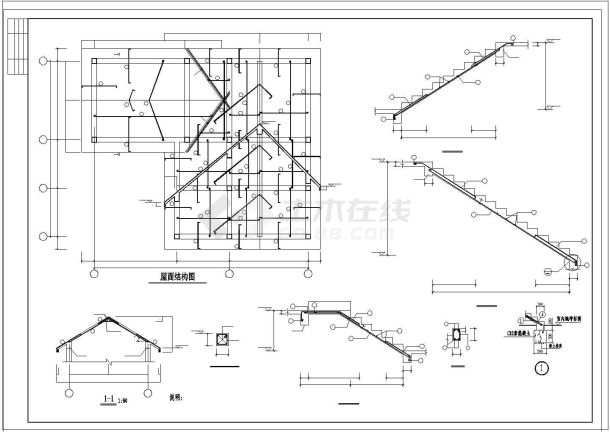 某地别墅结构建筑设计方案CAD施工图纸-图一