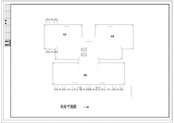 某点式高层住宅建筑施工设计cad图纸_图1