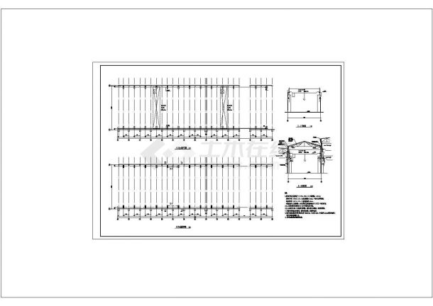 某车辆厂建筑施工图CAD图纸设计-图一
