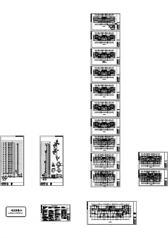 高层住宅的给排水设计施工CAD图纸设计_图1