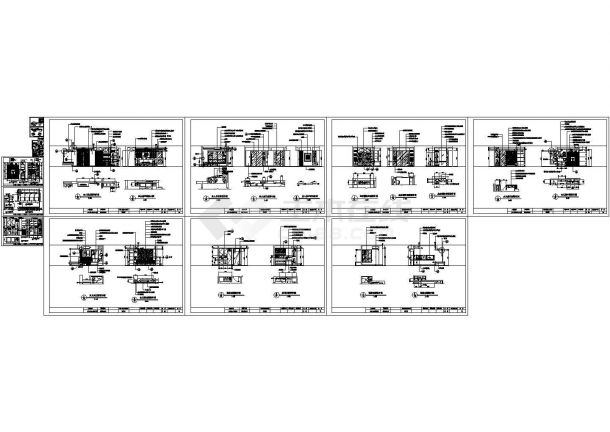 合肥阳光盛世小区三居室住宅装修设计CAD施工图-图一