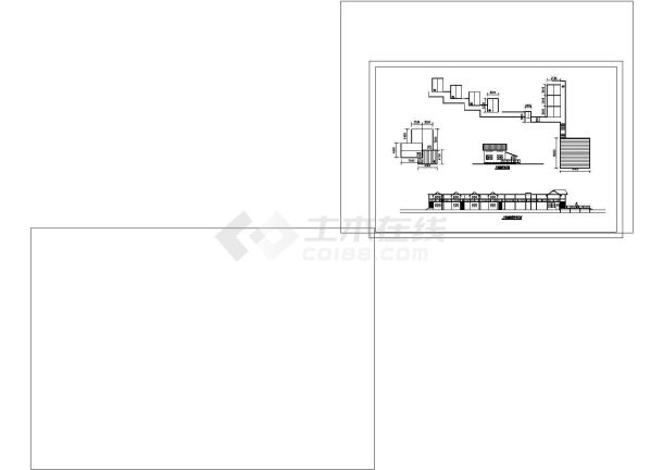 生态园沿河景观建筑群平面规划-建筑设计方案CAD图纸设计-图一