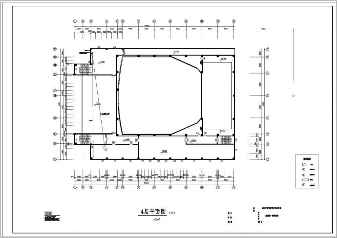 某地区青少年宫建筑CAD施工图纸_图1
