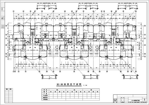 标准型及复式型混合高层住宅建筑施工图（含商业建筑）-图一