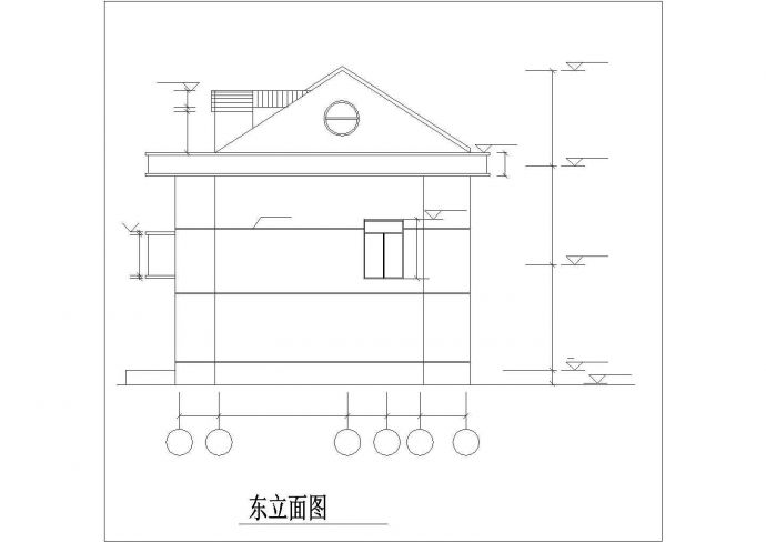 某小区368平米2层砖混结构双拼别墅全套建筑设计CAD图纸_图1