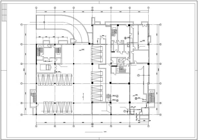 某地区办公大楼建筑全套施工CAD设计图_图1