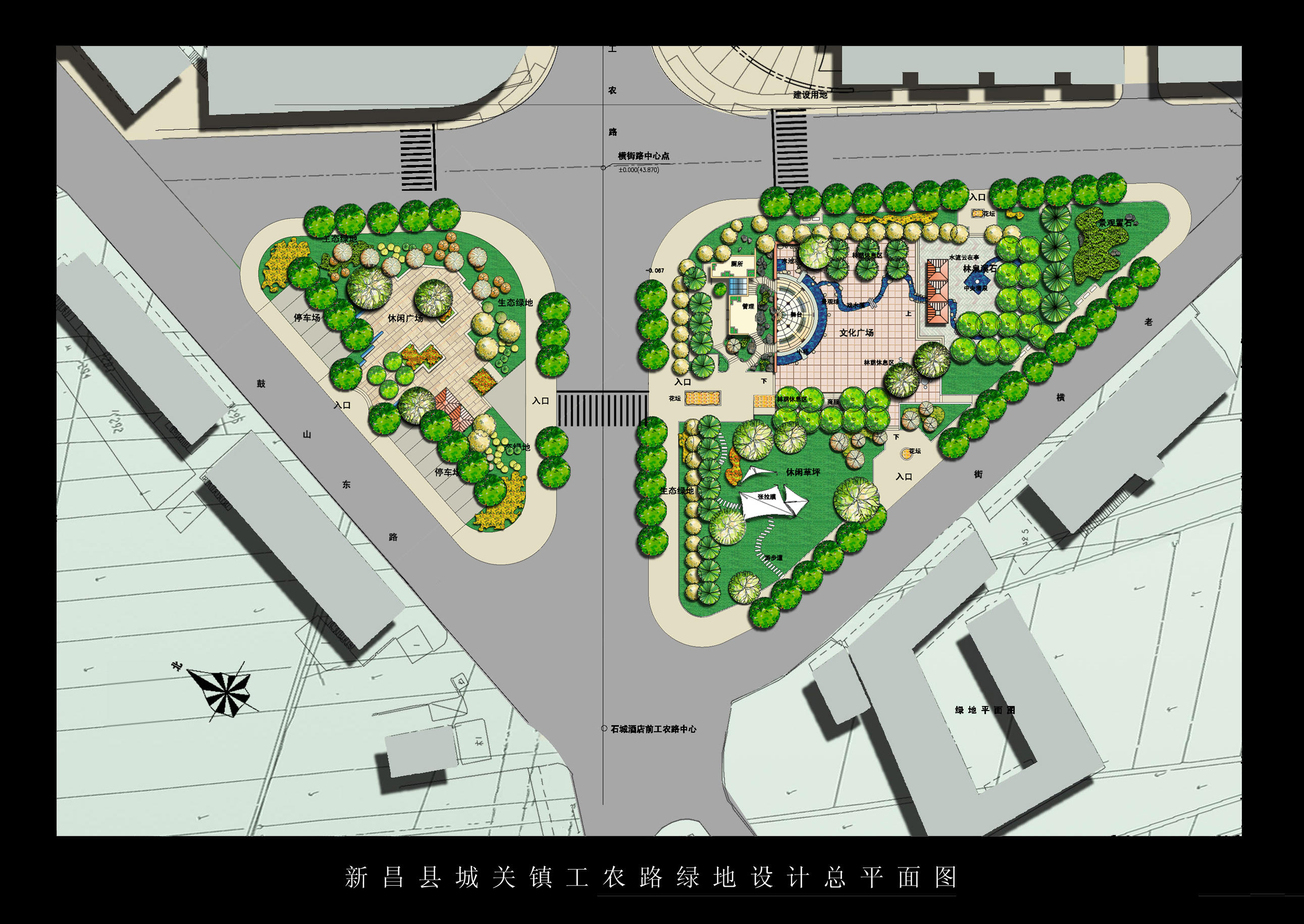 [浙江新昌]城市交通绿地景观扩初设计