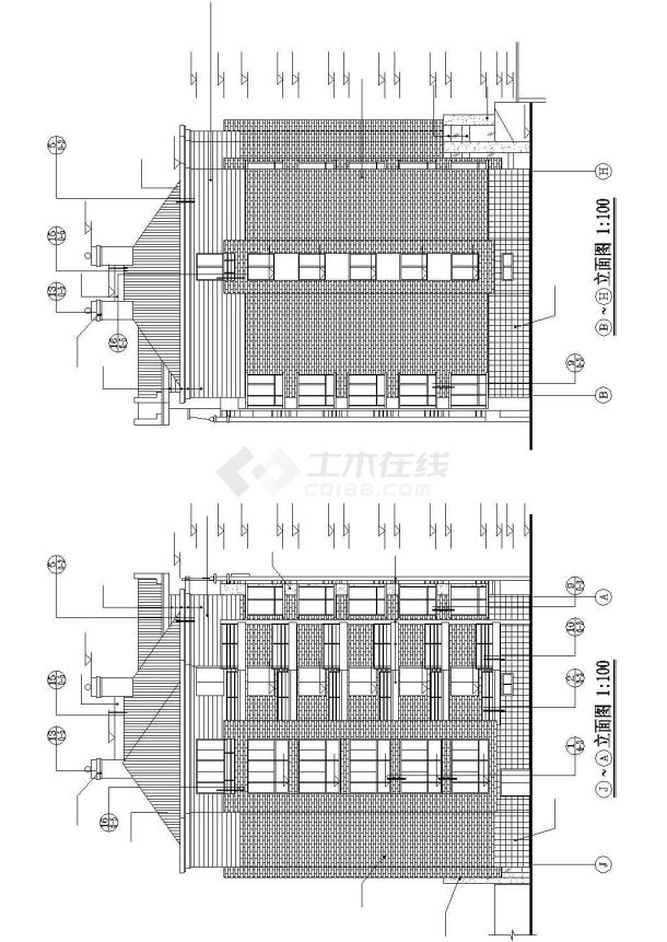 六层带阁楼坡屋顶住宅建筑施工图-图一