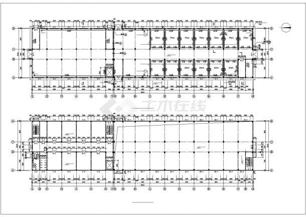 西安市某机械厂7700平米3层框架结构生产厂房全套建筑设计CAD图纸-图一