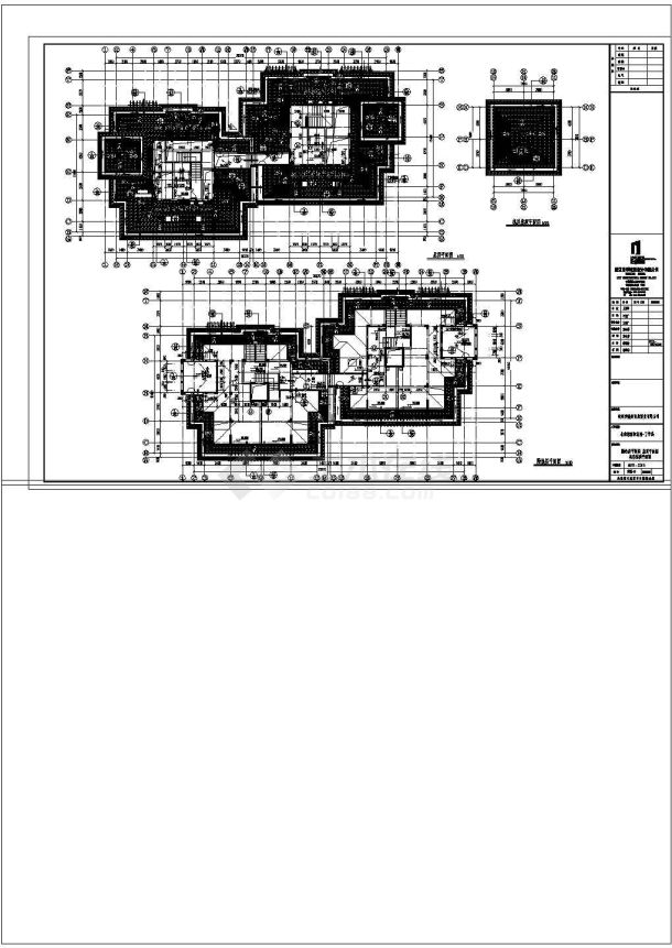 [广西]高层框剪结构塔式砖瓦屋面住宅建筑施工图-图一