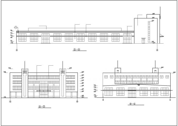 锦州市某工厂6900平米2层框架结构生产车间建筑设计CAD图纸_图1