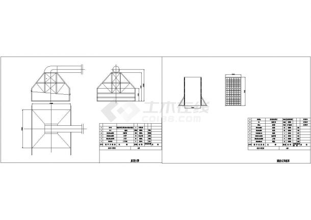 钢铁厂AOD炉除尘收集系统设计CAD图-图二