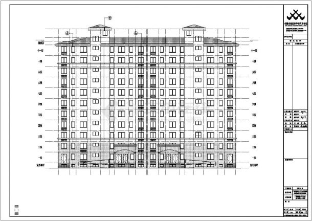 现代风格安置房住宅建筑施工图（15栋）-图一