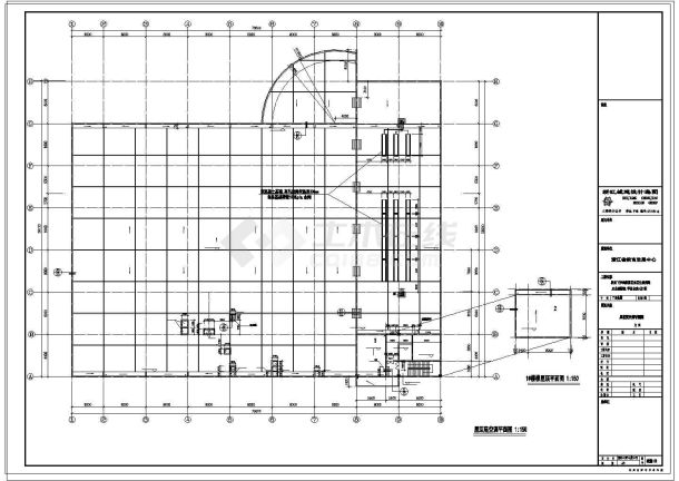 某高教园区后勤服务中心大楼空调设计cad施工图纸-图一