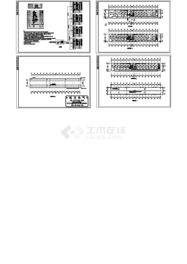 某办公楼电气施工图(cad)-图一