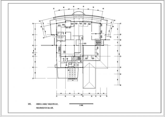 某会所空调施工设计cad方案图纸_图1