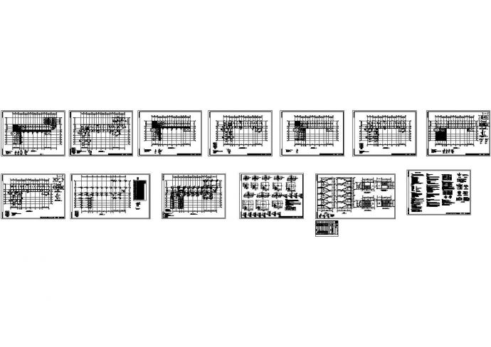 某5层小学教学楼结构设计图CAD_图1