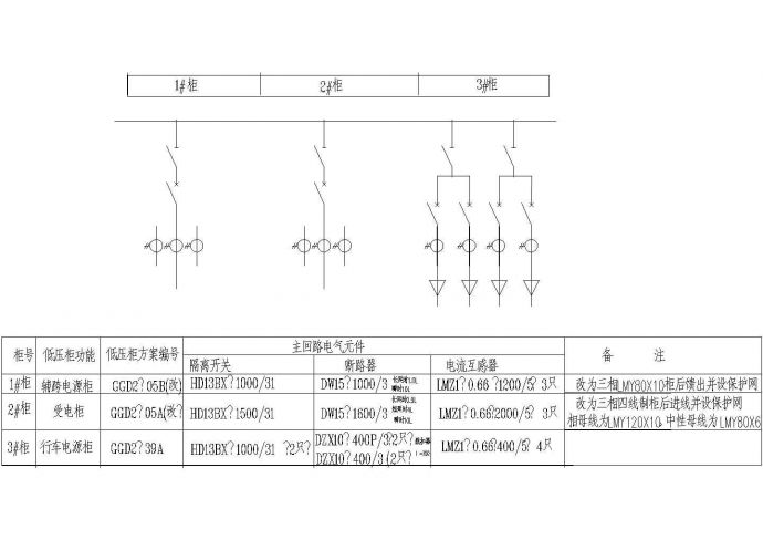 工厂电气设备增容改造图纸(cad)_图1