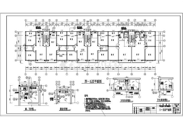 [上海]整套商住楼建筑cad设计施工图纸-图二