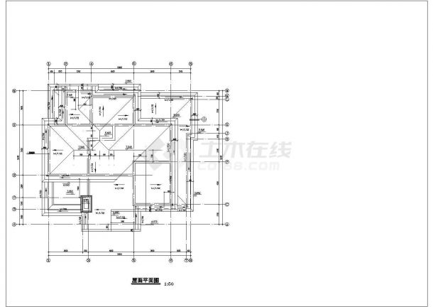 2层别墅建筑施工图CAD图纸设计【平立剖】-图二