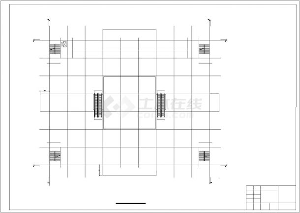 [学士]某商场商铺全套施工设计cad图纸（建筑、结构图）-图一
